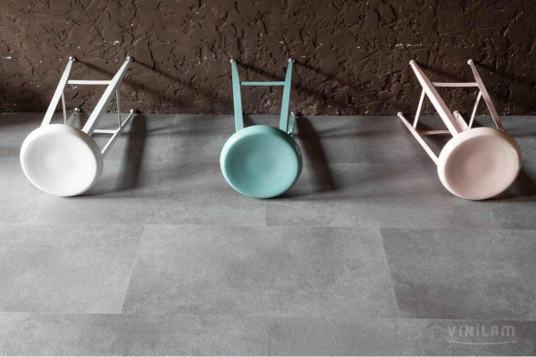 Кварцвиниловая плитка CERAMO VINILAM STONE 61609 Цемент